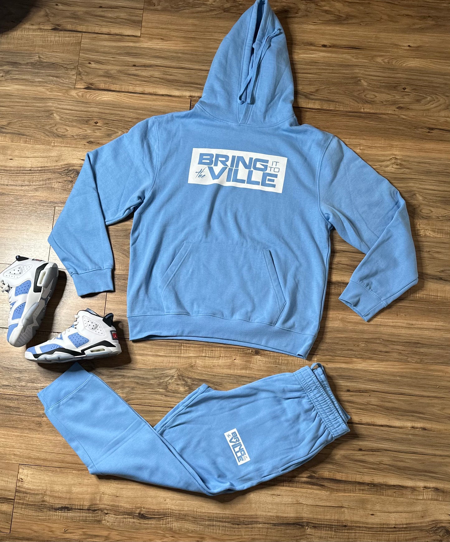 2 PC Sky Blue Jogger Set